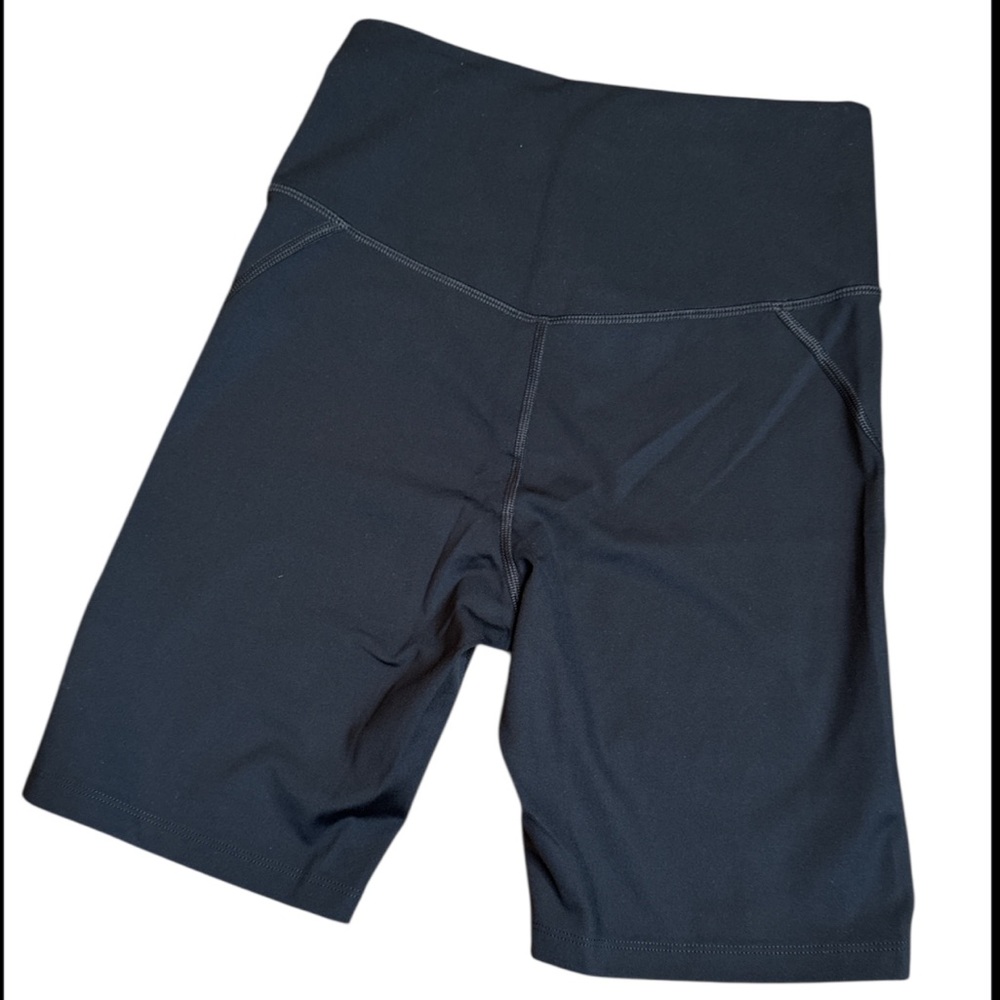 NWT girlfriend collective high rise 8 inch black bike shorts biker shorts - Picture 3 of 10